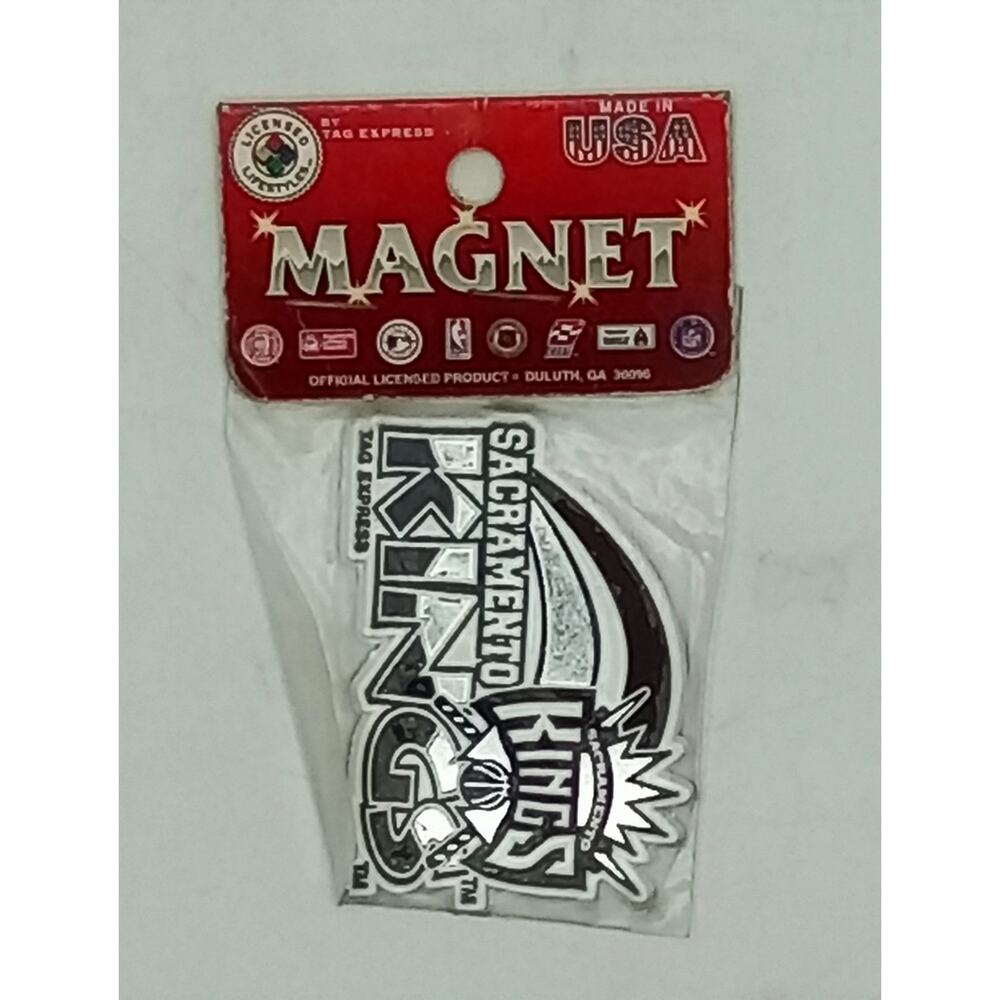 Vintage Sacramento Kings NBA Magnet Tag Express